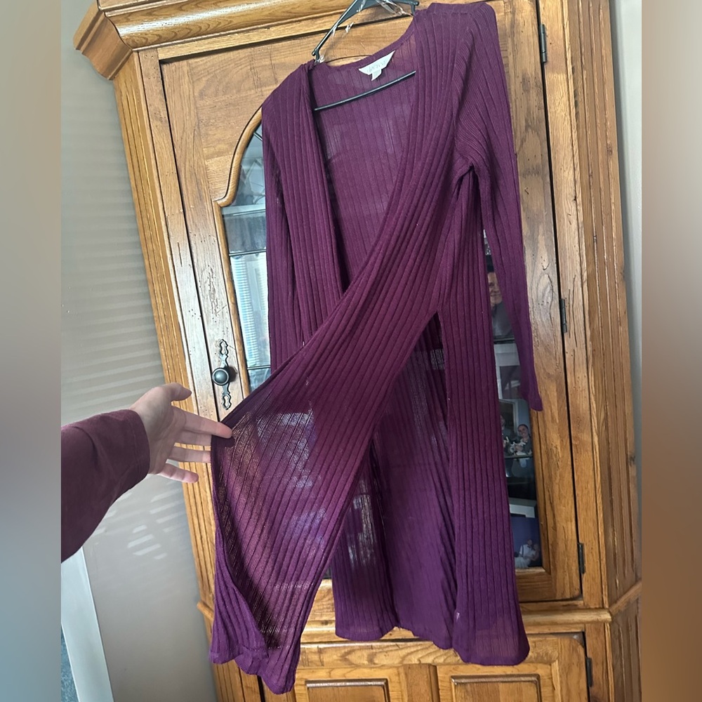 Size Small Decree Deep Purple Knit Long Cardigan Sweater. MUST BE BUNDLED
